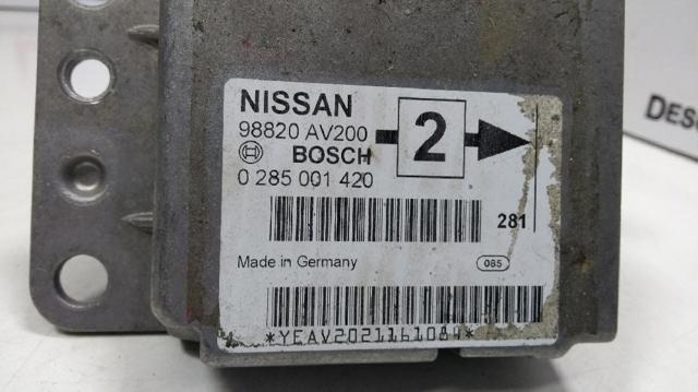 98820AV200 NISSAN Módulo de control de airbag  en stock Huelva