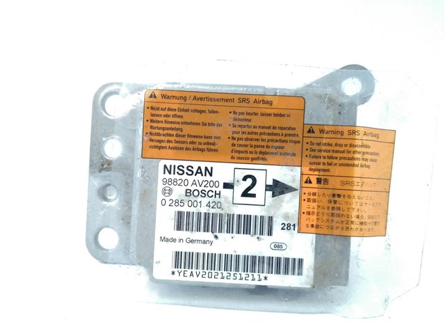 Centralita airbag para nissan primera 2.2 di yd22 98820AV200