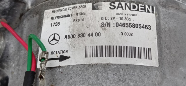 A0008304400 MERCEDES Compresor de aire acondicionado  en stock Córdoba