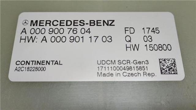 A0009007604 Unidad de control AdBlue  en stock Castellón