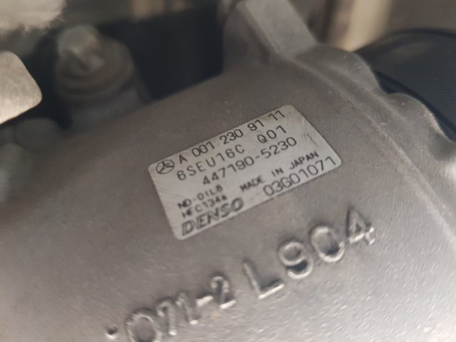 Compresor aire acondicionado para mercedes-benz clase b b 180 cdi (245.207) 640940 A0012309111
