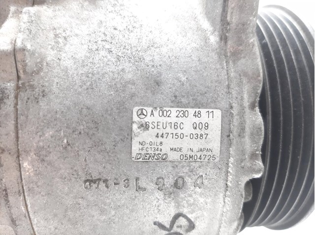 Compresor aire acondicionado para mercedes-benz clase a (w169) (2004-2012) a 180 cdi (169.007,169.307) om640940 A0022304811