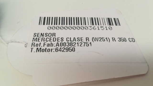 A0038212751 MERCEDES Sensor de airbag delantero comprar Alcalá