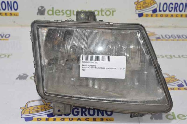 Cristal de faro derecho A0038269490 Mercedes