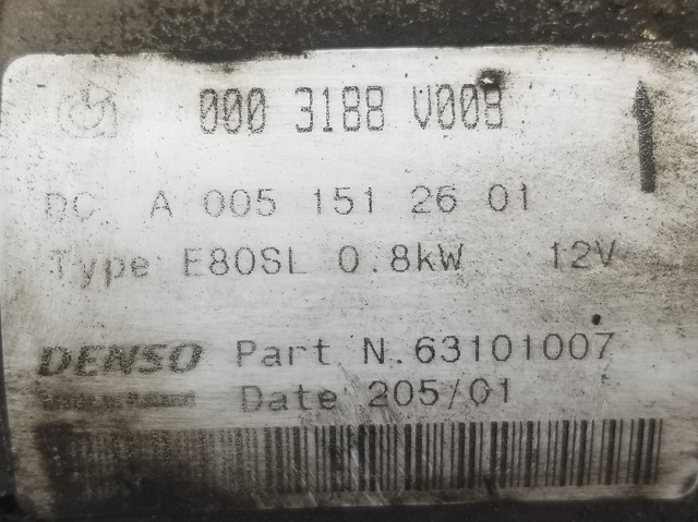 MERCEDES A0051512601 Motor de arranque  comprar en Murcia
