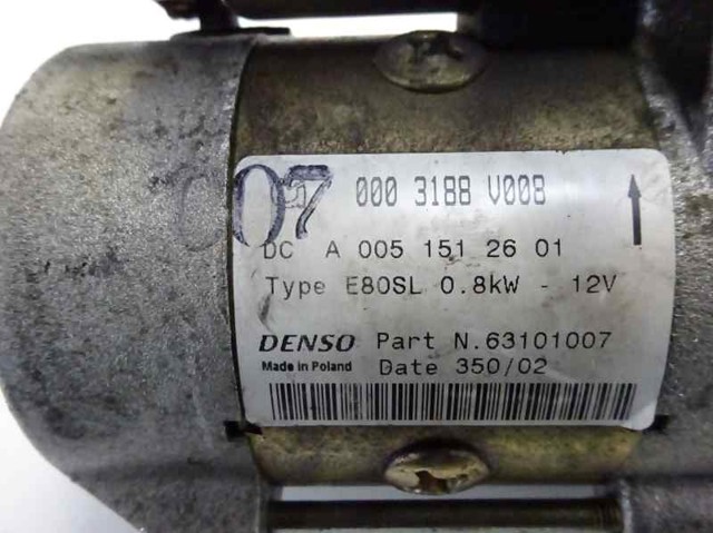 MERCEDES A0051512601 Motor de arranque  en stock Salamanca