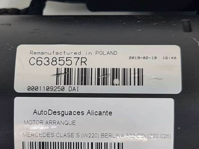 A005151660180 Motor de arranque comprar Girona