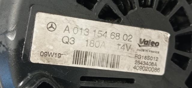 A0131546802 MERCEDES Alternador  en stock Córdoba