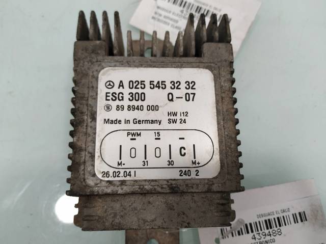 MERCEDES A0255453232 Regulador de velocidad del ventilador de refrigeración (unidad de control)  comprar en Albacete