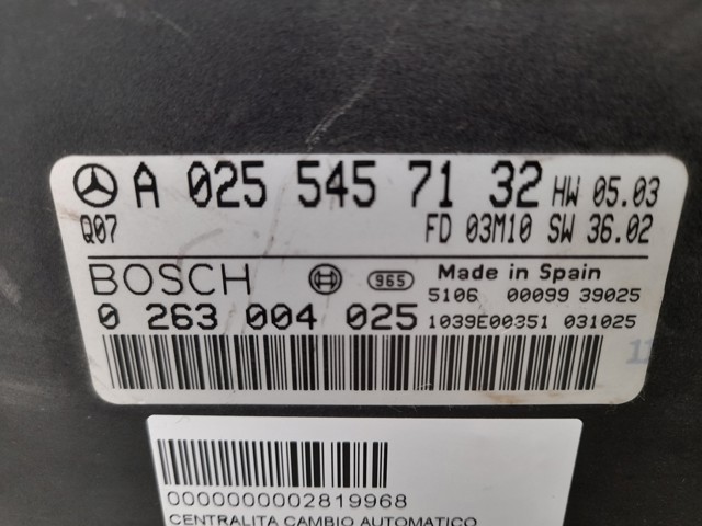 MERCEDES A0255457132 Módulo de control del asistente de aparcamiento  comprar en Murcia