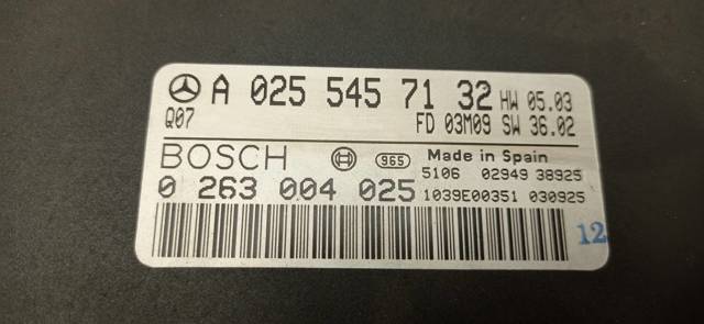 MERCEDES A0255457132 Módulo de control del asistente de aparcamiento  en stock Valencia