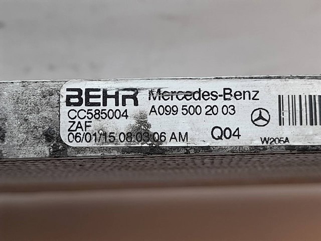 A0995002003 Radiador adicional de refrigeración del motor  en stock Sabadell