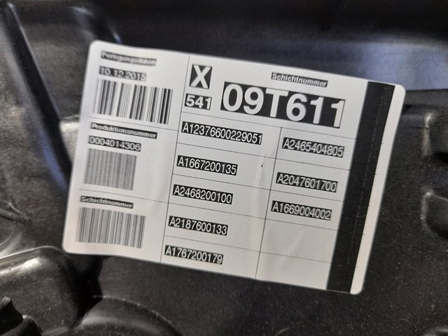A12376600229051 MERCEDES Mecanismo de elevalunas de la puerta trasera izquierda  disponible Alicante