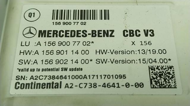 MERCEDES A1569007702 Módulo de adquisición de señales SAM  en stock Salamanca