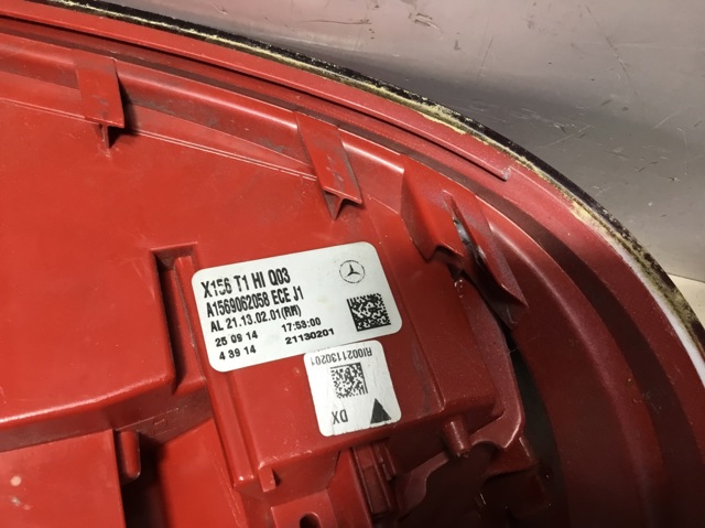 A1569062058 MERCEDES Piloto trasero derecho  en stock Gandía