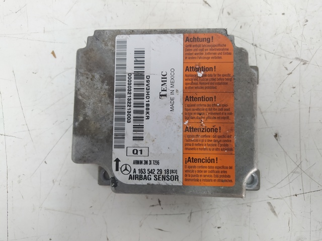 A1635422918 Módulo de control de airbag  disponible Málaga
