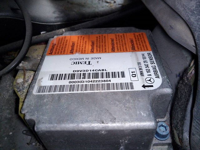 Centralita airbag para mercedes-benz clase m ml 400 cdi (163.128) 628963 A1635422918