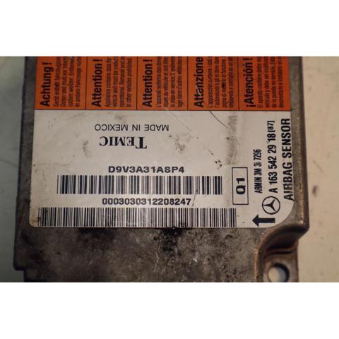 A1635422918 MERCEDES Módulo de control de airbag  comprar en Lleida