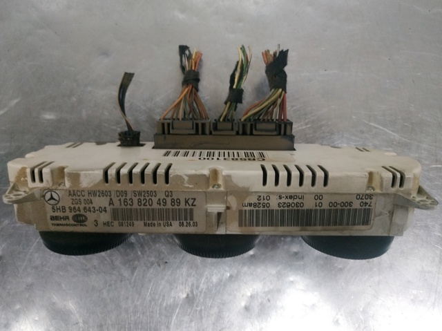 Unidad de control aire acondicionado para Mercedes ML/GLE W163