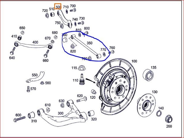 MERCEDES A1643500053 Brazo transversal de suspensión trasera comprar Tarragona