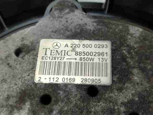 A1645000093 MERCEDES Difusor del radiador de refrigeración con motor y hélice  disponible Ourense