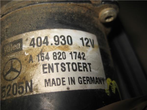 MERCEDES A1648201742 Motor limpiaparabrisas  en stock Valencia