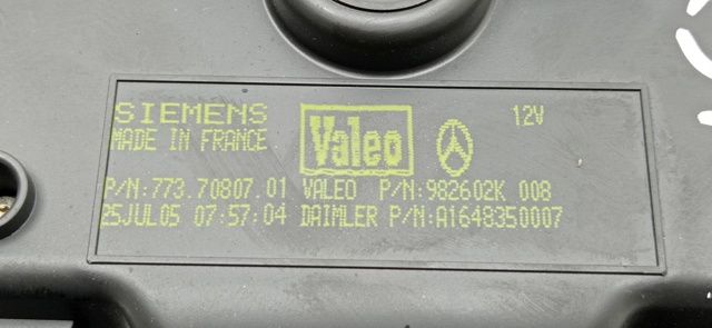 A1648350007 Ventilador habitáculo comprar Almería