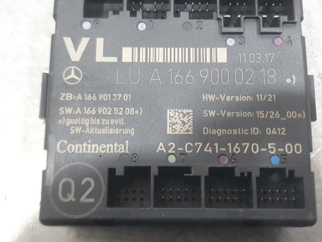 MERCEDES A1669000218 Unidad de confort de la puerta delantera comprar Pamplona
