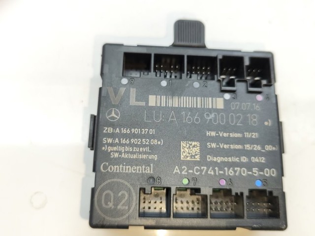 MERCEDES A1669000218 Unidad de confort de la puerta delantera  en stock Salamanca