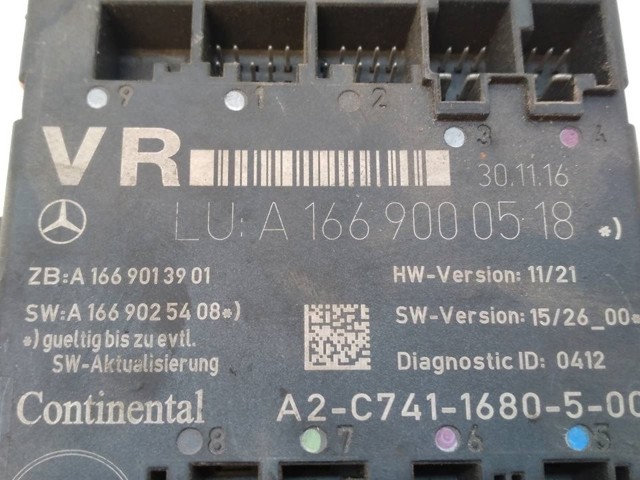 MERCEDES A1669000518 Unidad de confort de la puerta delantera  disponible Lugo