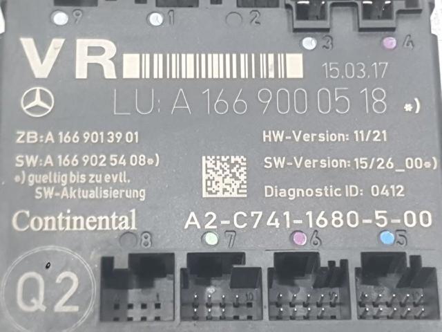 A1669000518 Unidad de confort de la puerta delantera  comprar en Zaragoza