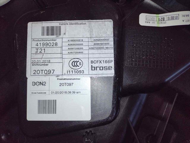 MERCEDES A1669060301 Motor del elevalunas de la puerta delantera derecha  comprar en Albacete