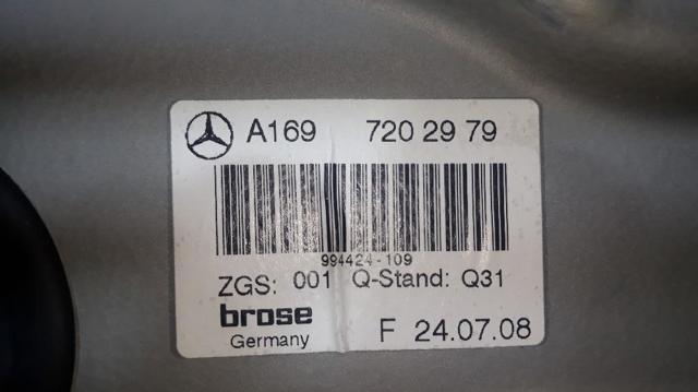 A1697202979 MERCEDES Mecanismo de elevalunas delantero izquierdo  en stock Gandía
