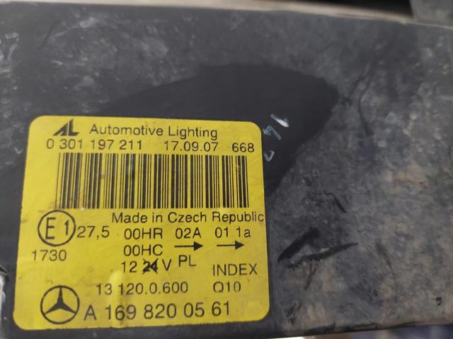 MERCEDES A1698200561 Faro izquierdo  en stock Valencia