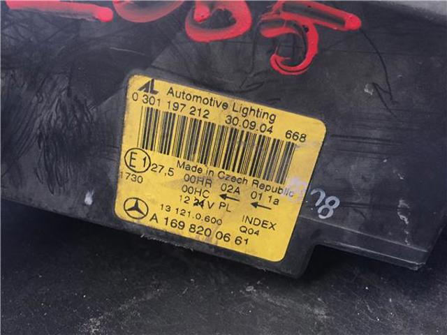 MERCEDES A1698200661 Faro derecho  disponible Lugo