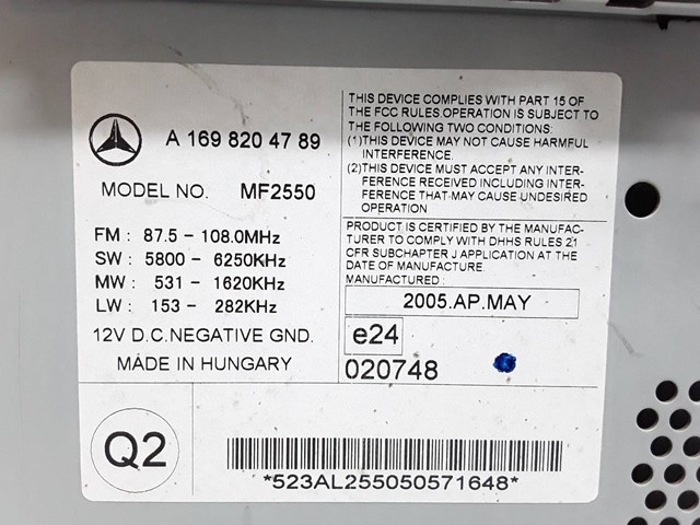 A1698204789 Mercedes