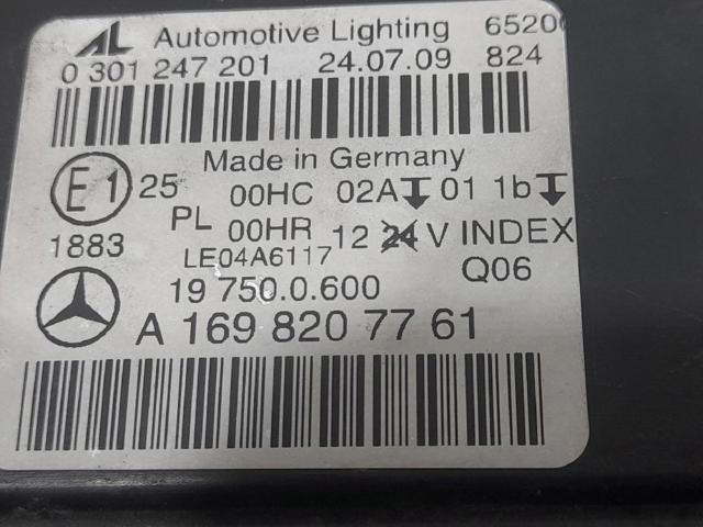 MERCEDES A1698207761 Faro izquierdo  disponible Valladolid