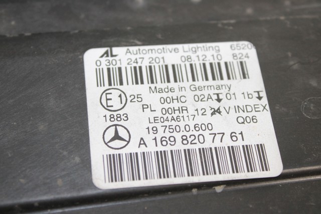 MERCEDES A1698207761 Faro izquierdo comprar Barcelona