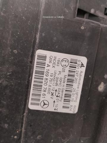 MERCEDES A1698207861 Faro derecho  comprar en Murcia
