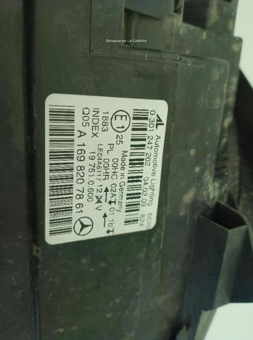 MERCEDES A1698207861 Faro derecho  en stock Terrassa