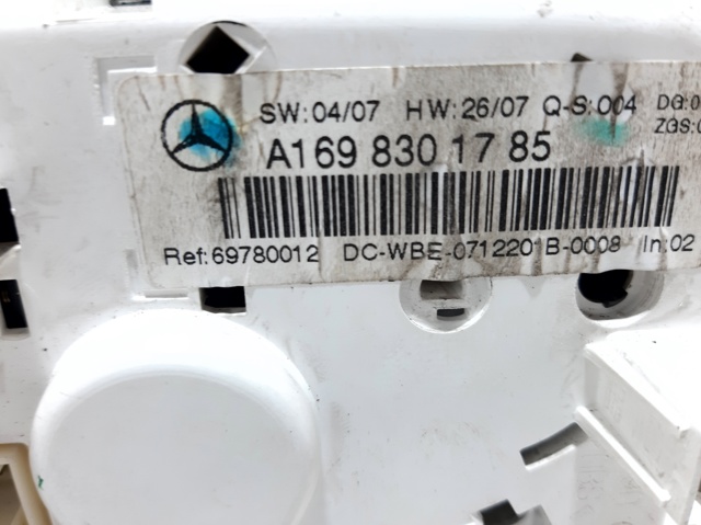 A1698301785 MERCEDES Unidad de control aire acondicionado comprar Bilbao