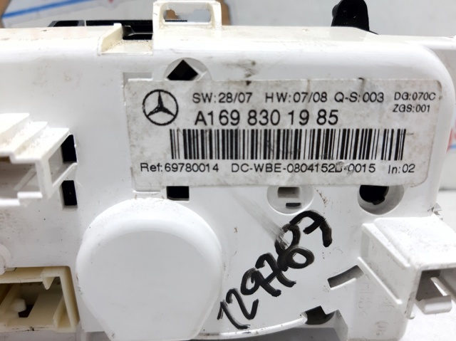 A1698301985 MERCEDES Módulo de modos de calefacción/aire acondicionado  disponible Alicante