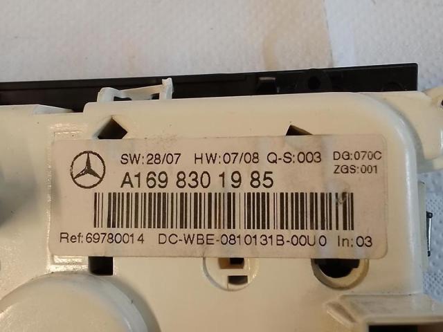 A1698301985 MERCEDES Módulo de modos de calefacción/aire acondicionado  disponible Alicante