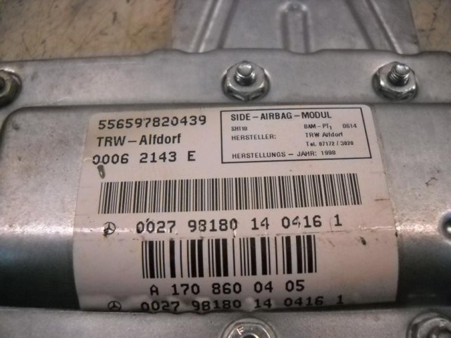 A1708600405 Airbag de puerta delantera derecha  comprar en Zaragoza