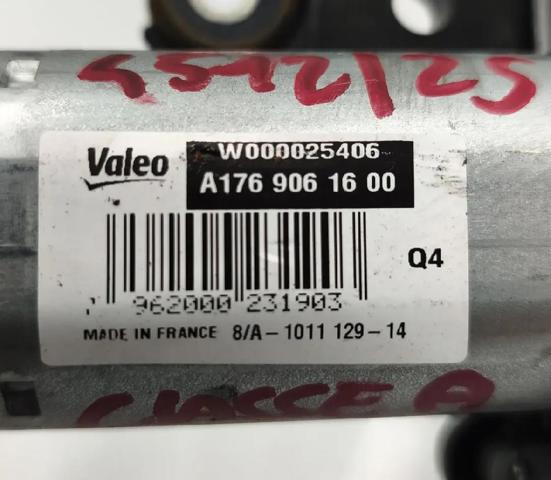 MERCEDES A1769061600 Motor limpiaparabrisas, trasera  en stock Salamanca