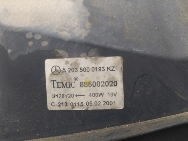 A2035000193KZ MERCEDES Difusor del radiador de refrigeración con motor y hélice  disponible Alicante