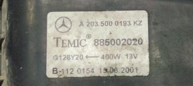 A2035000193KZ Difusor del radiador de refrigeración con motor y hélice  comprar en Zaragoza