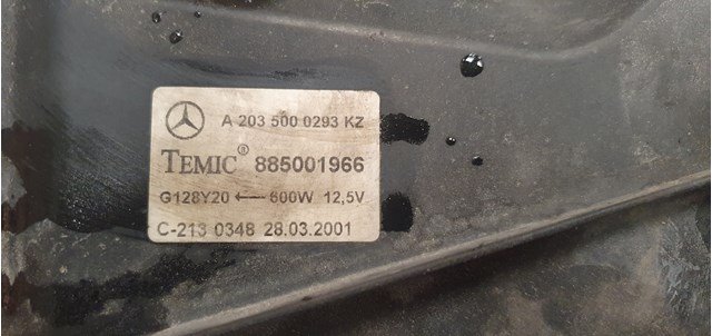 Electroventilador para mercedes-benz clase c c 200 kompressor (203.045) m111955 A2035000293KZ