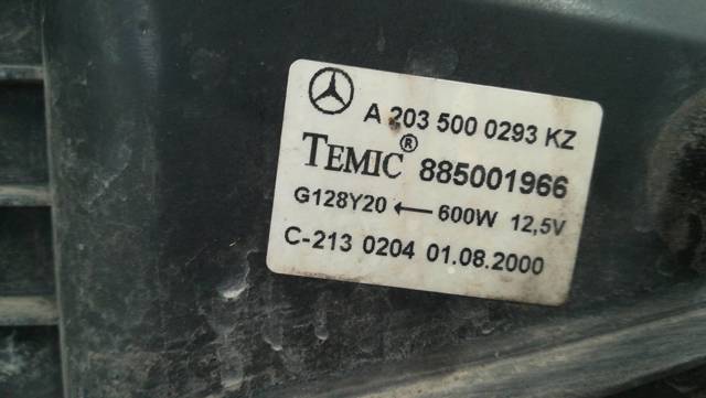 A2035000293KZ Difusor del radiador de refrigeración con motor y hélice  disponible Burgos