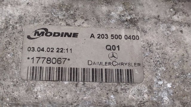 A2035000400 Intercooler  comprar en Pontevedra